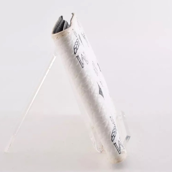 AUTH MCM White Bi-fold Leather Wallet - Picture 5 of 8